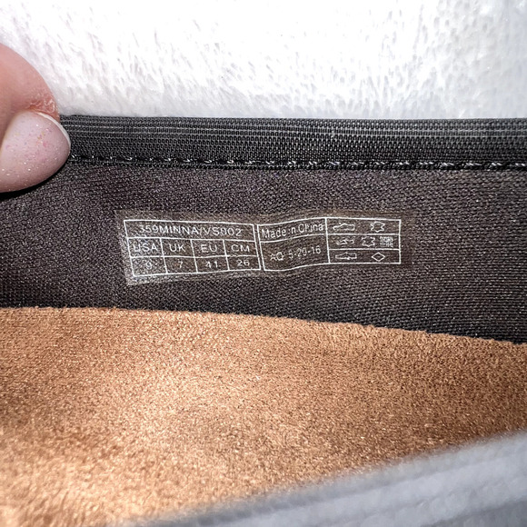 Vionic Women's Ballet Flats Minna Boa Gray Leather Slip On Round Toe Shoe - Picture 9 of 12